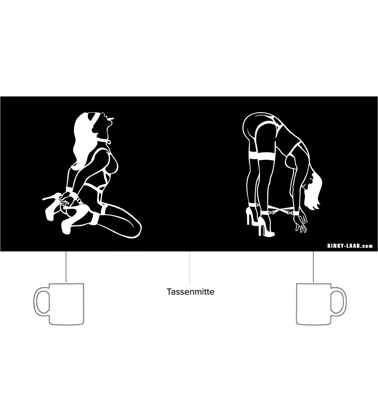KINKY Coffee Tasse - Tied up Girls