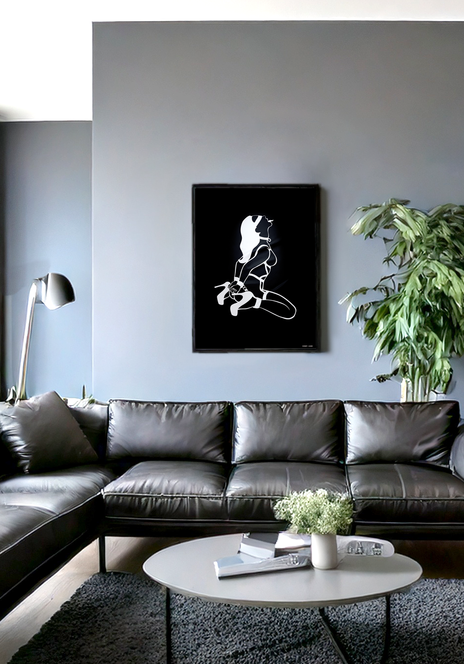Paper Poster 45x60 cm - Kinky Laab Frau auf Knien