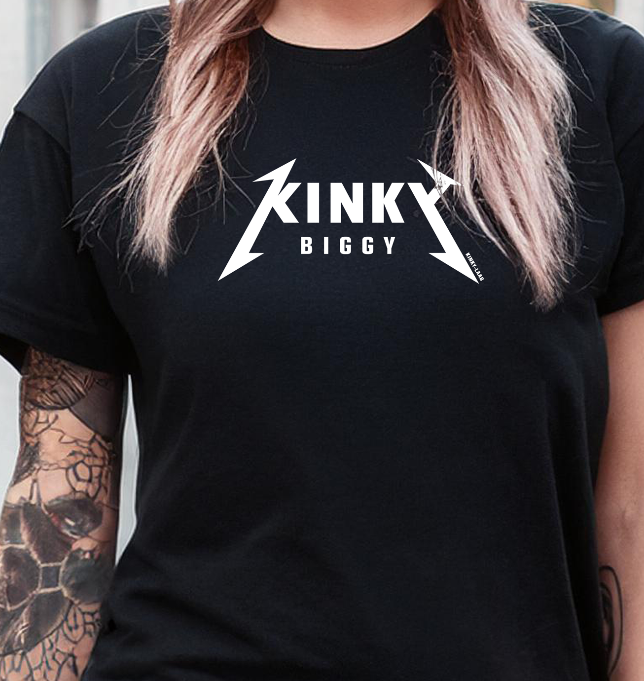 KINKY Metal T-shirt Personalisiert